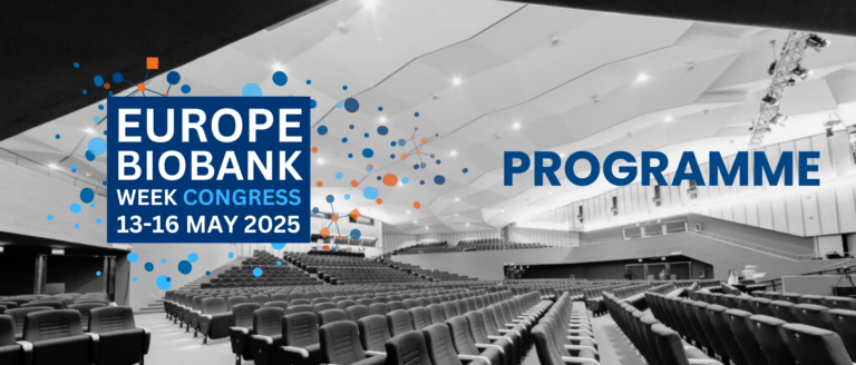 programme banner image with the Europe biobank week 2025 logo