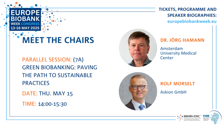 Headshots of Dr. Jörg Hamann and Rolf Morselt along with session information