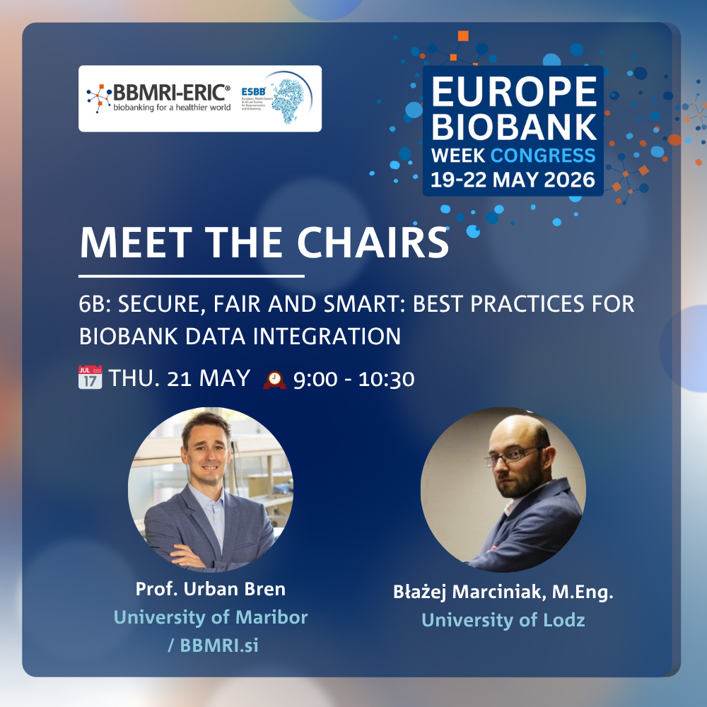 #EBW26 Previews: 6B: Secure, fair and smart: Best practices for biobank data integration